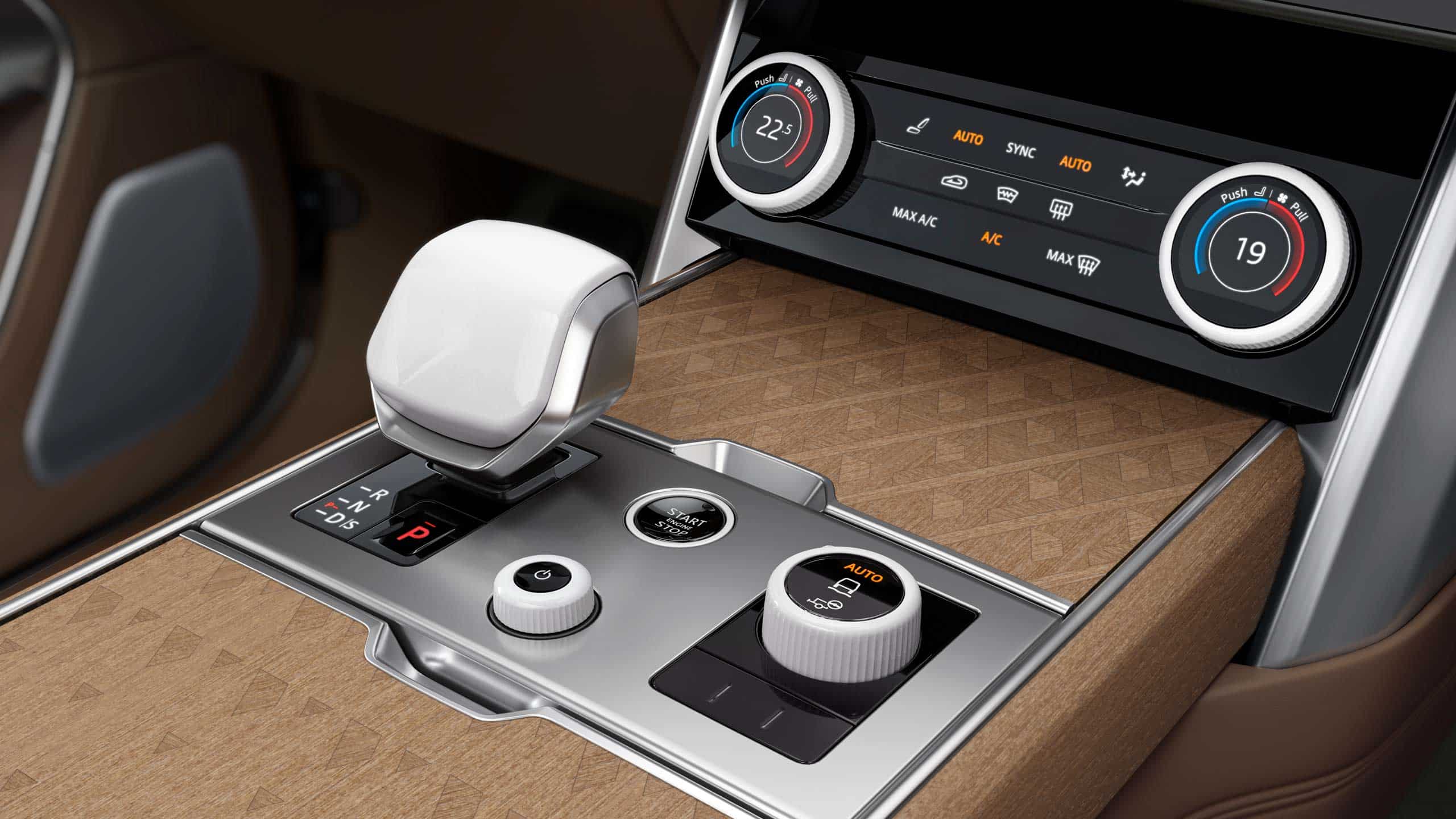 New Range Rover SV interior centre console