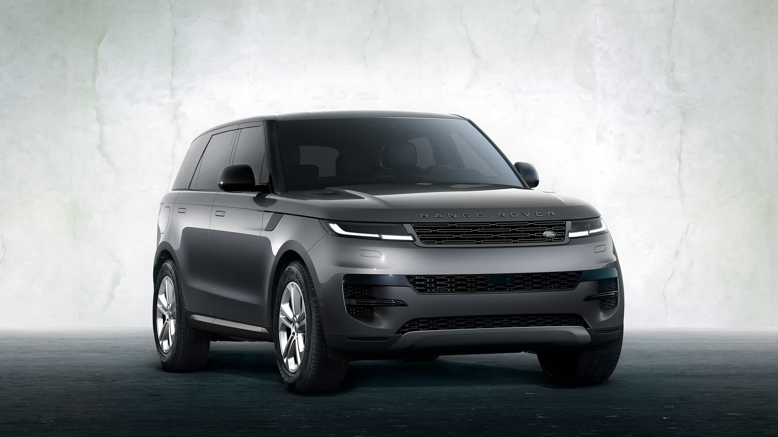 Representation of Range Rover Sport on grey textured background