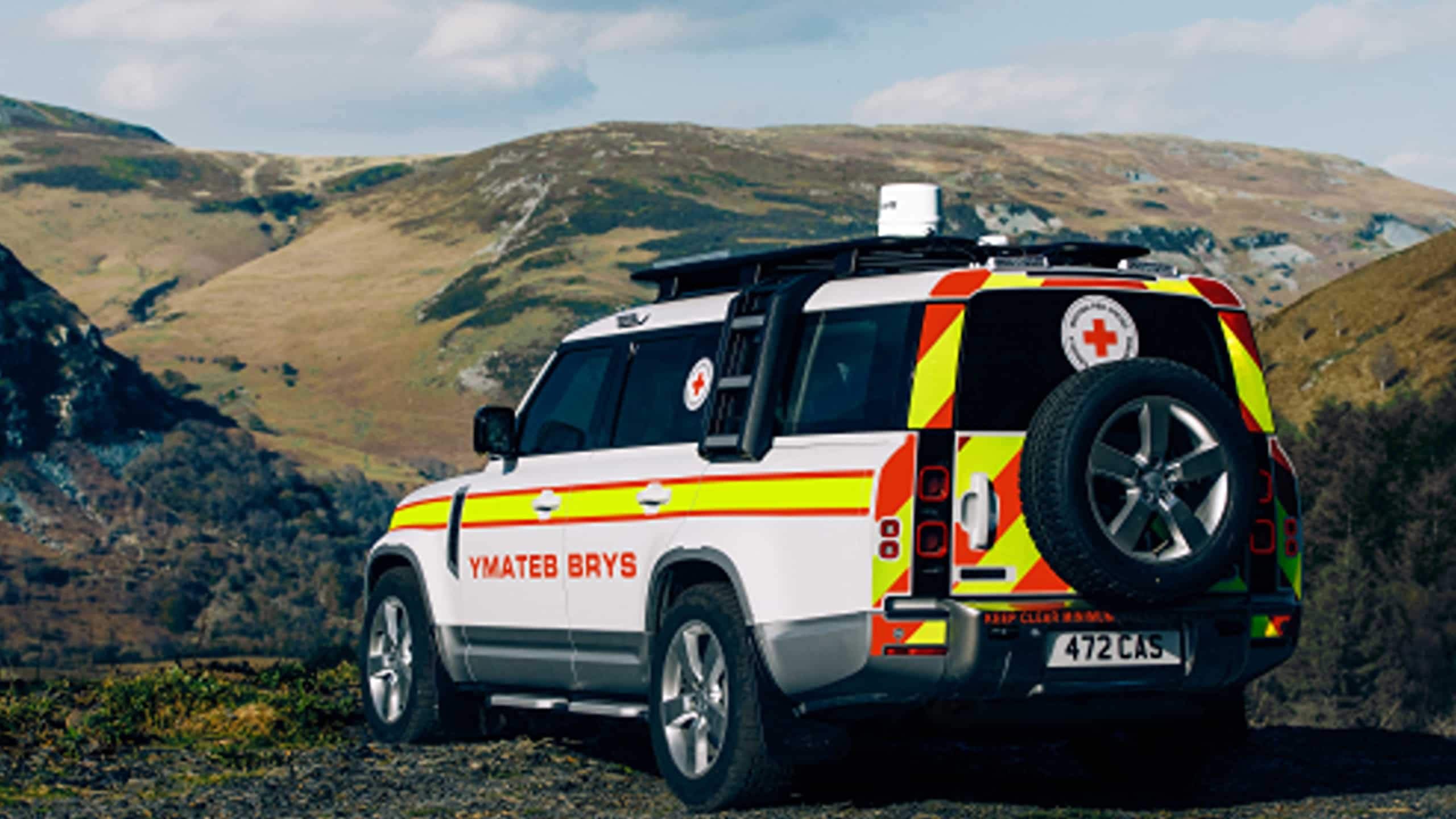 This Defender 130 in service with the British Red Cross