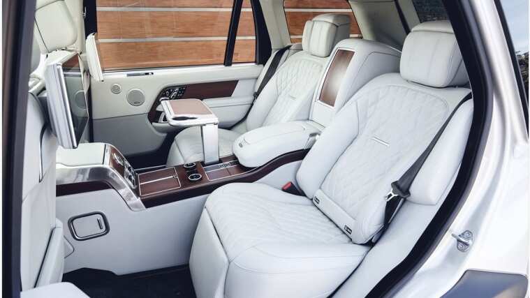 interior lux design of a land rover vehicle