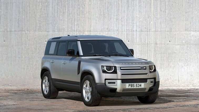 Land Rover Defender parked front side view