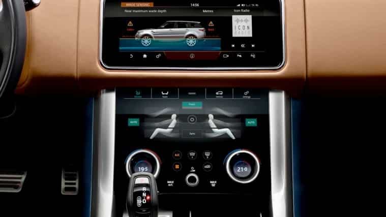 Range Rover screen settings