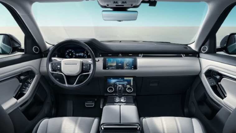 Range Rover interior front in white