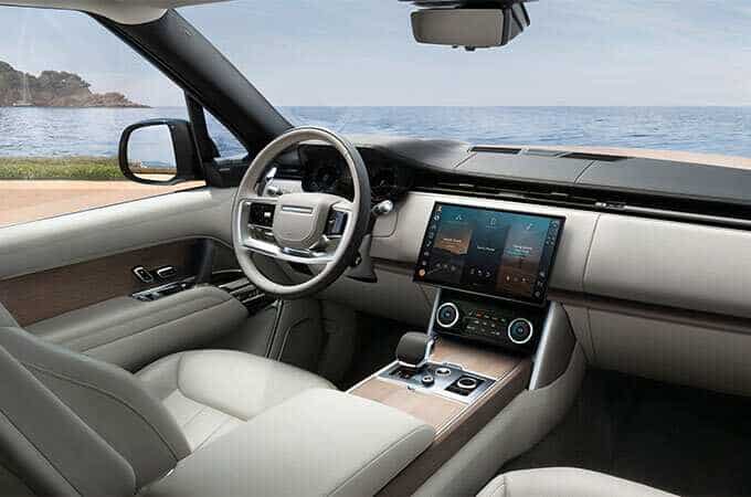 Front interior of the New Range Rover