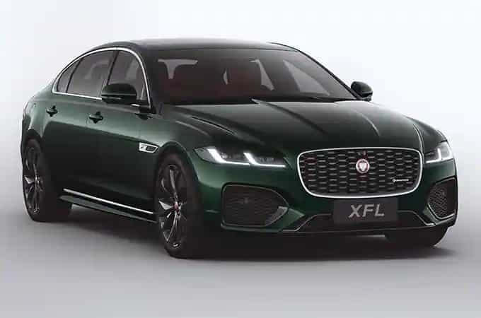 Jaguar XFL in dark green