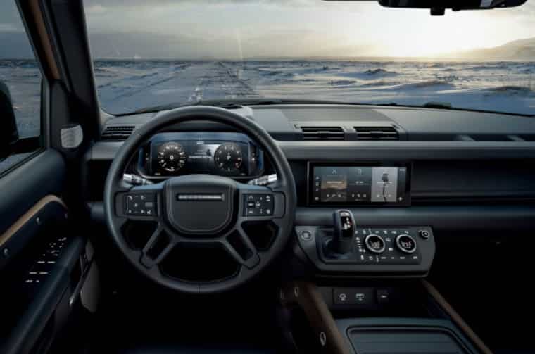 Land Rover Defender cockpit