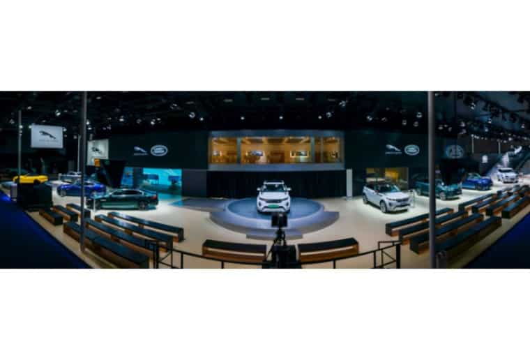 Jaguar Land Rover booth at the 24th Chengdu International Automobile Exhibition