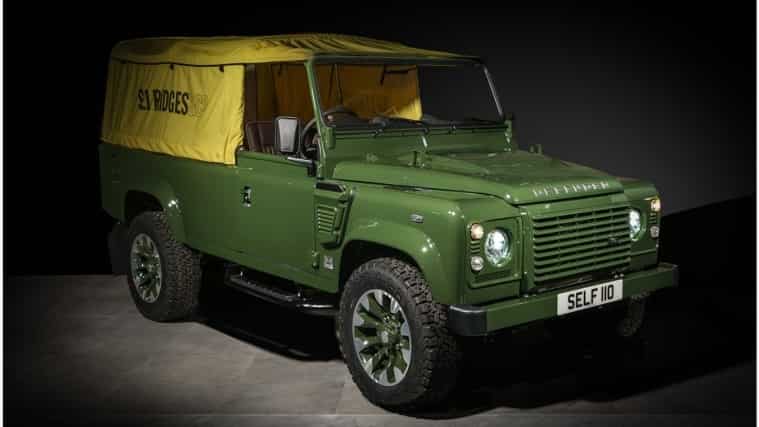 Land Rover Defender Works V8 with Selfridges & Co cover