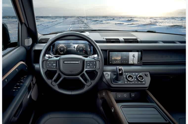 Land Rover Defender cockpit