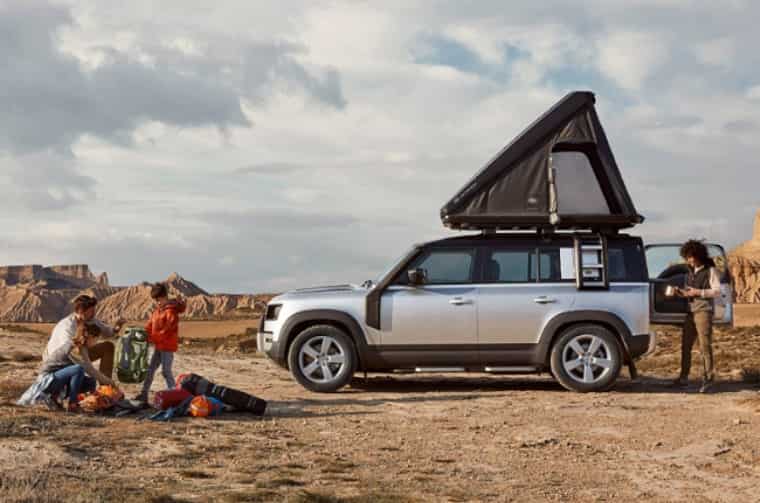 Camping with Land Rover Defender