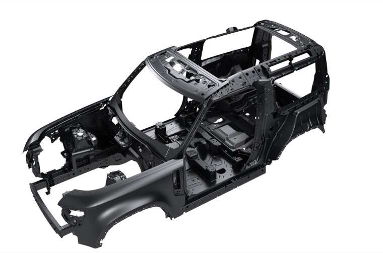 Land Rover Defender all-aluminum structure