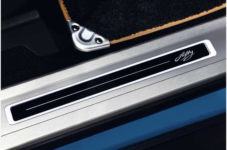 Close up of Range Rover Fifty badge
