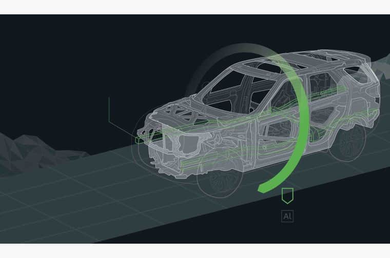 Illustration of Land Rover Discovery body structure