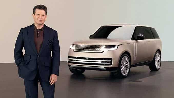 Jaguar Land Rover Global Chief Creative Officer Prof. Zhe Ruixun OBE with the New Range Rover