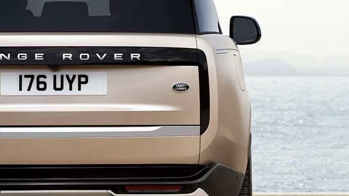 Rear view of the New Range Rover 