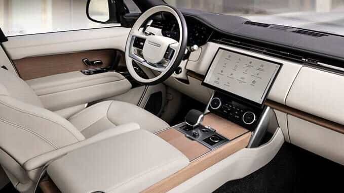 Front Interior of the New Range Rover