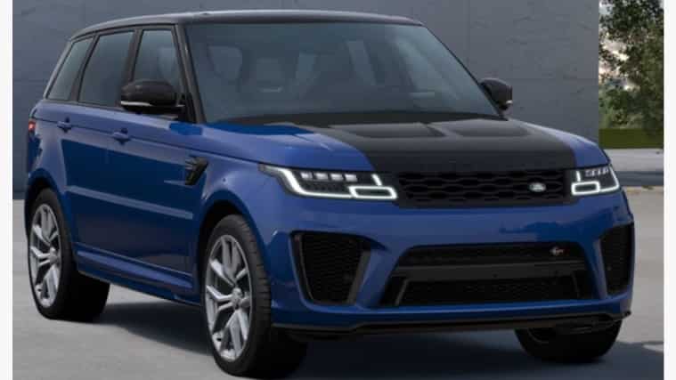 Range Rover SVR in blue