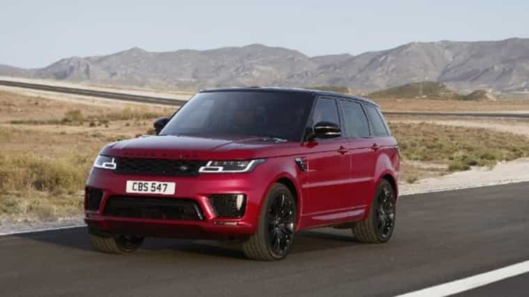 Range Rover Sport driving on the road