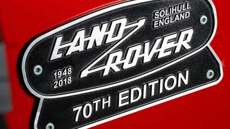 Land Rover V8 Badge Tribute to the Land Rover brand's 70th Anniversary