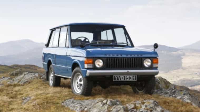 A blue Range Rover